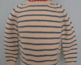 Striped Pullover Baby Sweater
