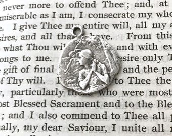 St. Joan of Arc - Religious Medal - STERLING - Catholic Medal - Vintage Replica - Made in the USA