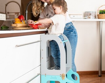 Kitchen helper/ step stool for children/ table and chair/montessori stool