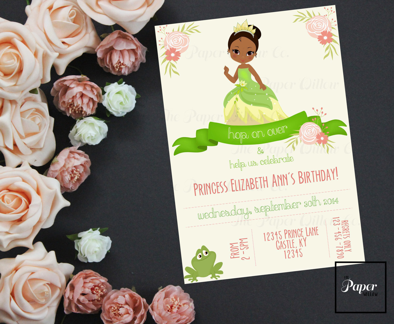 Princess And The Frog Invitation Template