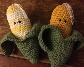 Crochet corn on the cob
