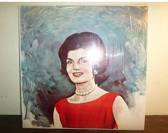 Exceptionally Scarce 1964 Jacqueline Kennedy LP Record with Fazzio Paste Over Cover Near Mint Condition 10556