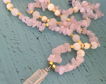 Rose Quartz and Amber