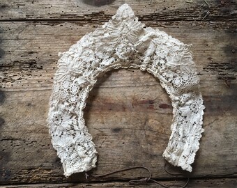CROWN | 1930's/ 40's Lace Wedding Crown | Bridal Tiara