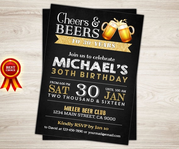 30 Birthday Invitations For Men 6