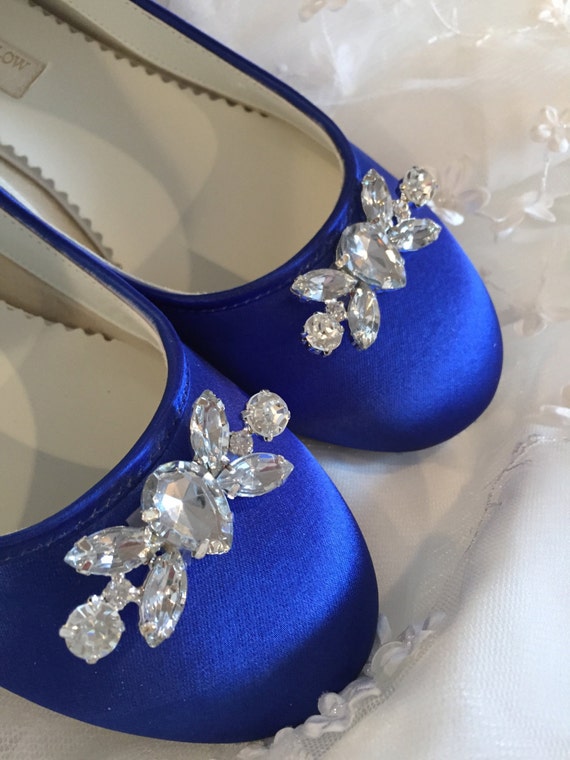 sapphire blue flats