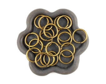 x 50 jump rings open bronze 10mm (33)