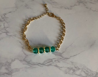 Green Gold Summer Bracelet