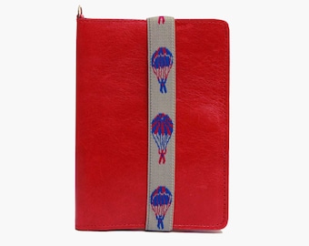 Red Leather Passport Case, Double Passport Holder, Red Leather Passport Wallet, Bon Voyage Gift, Red Leather Passport Cover