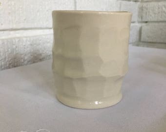 Carved Porcelain Wine/Whiskey Cup