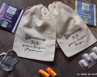 Super dad survival kits / Super mum or pregnant again exhausted parent baby shower gift funny