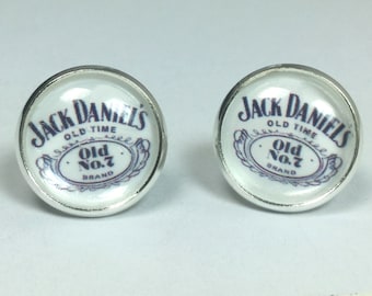 Jack Daniels Whiskey Earrings Bartender Earrings Bartender Jewelry
