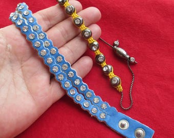 Lot Of Retro Colorful Clear Rhinestone Bracelets TLC