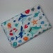 SHARKTOWN Coupon fabric cotton patchwork small sharks of all kinds on white 50x55cm