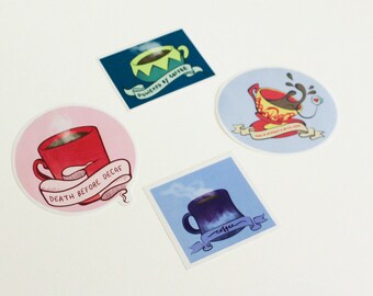 Caffeination Nation Stickers