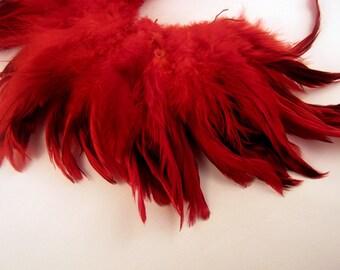 Red eggshell Schlappen Feathers 4 to 6 inches