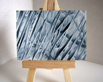 ACEO London Fog Encaustic Painting / Black and White / Miniature Collectible Painting / SFA (Small Format Art)