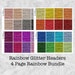 Rainbow Glitter Headers Bundle for the Erin Condren Life Planner, Kikki K, Happy Planner and other Personal Planners