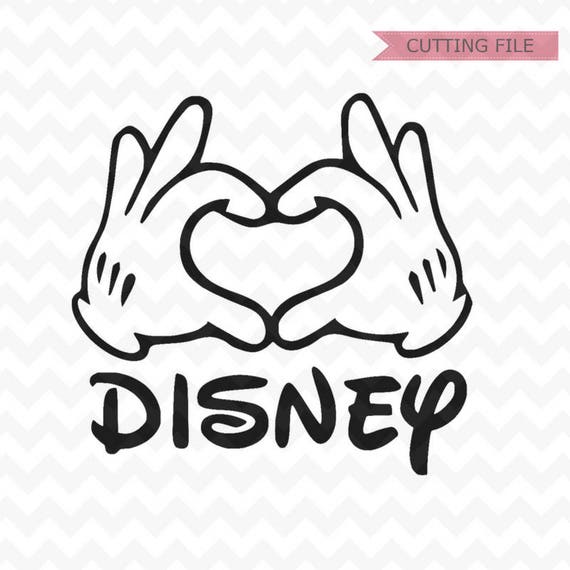 Mickey Mouse Heart Hands SVG Mickey Mouse Disney SVG Disney