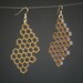 Laser Cut Honeycomb earrings