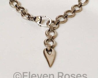 Lagos Caviar Chain Lariat Necklace 925 Sterling Silver 750 18k Gold Free US Shipping