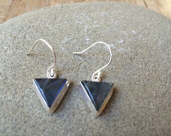 925 Sterling silver Labradorite gemstone earrings