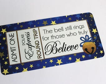 Christmas Sign - Believe Sign - Polar Express Sign - Wreath Sign