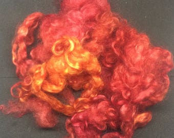 Blue Faced Leicester Curls / Locks Hand Dyed 10g