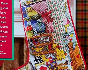 Cross Stitch Pattern | Heirloom Christmas Stocking | CHILDREN'S ROOM | Visions of Sugarplums | Barbara Sestok - fam