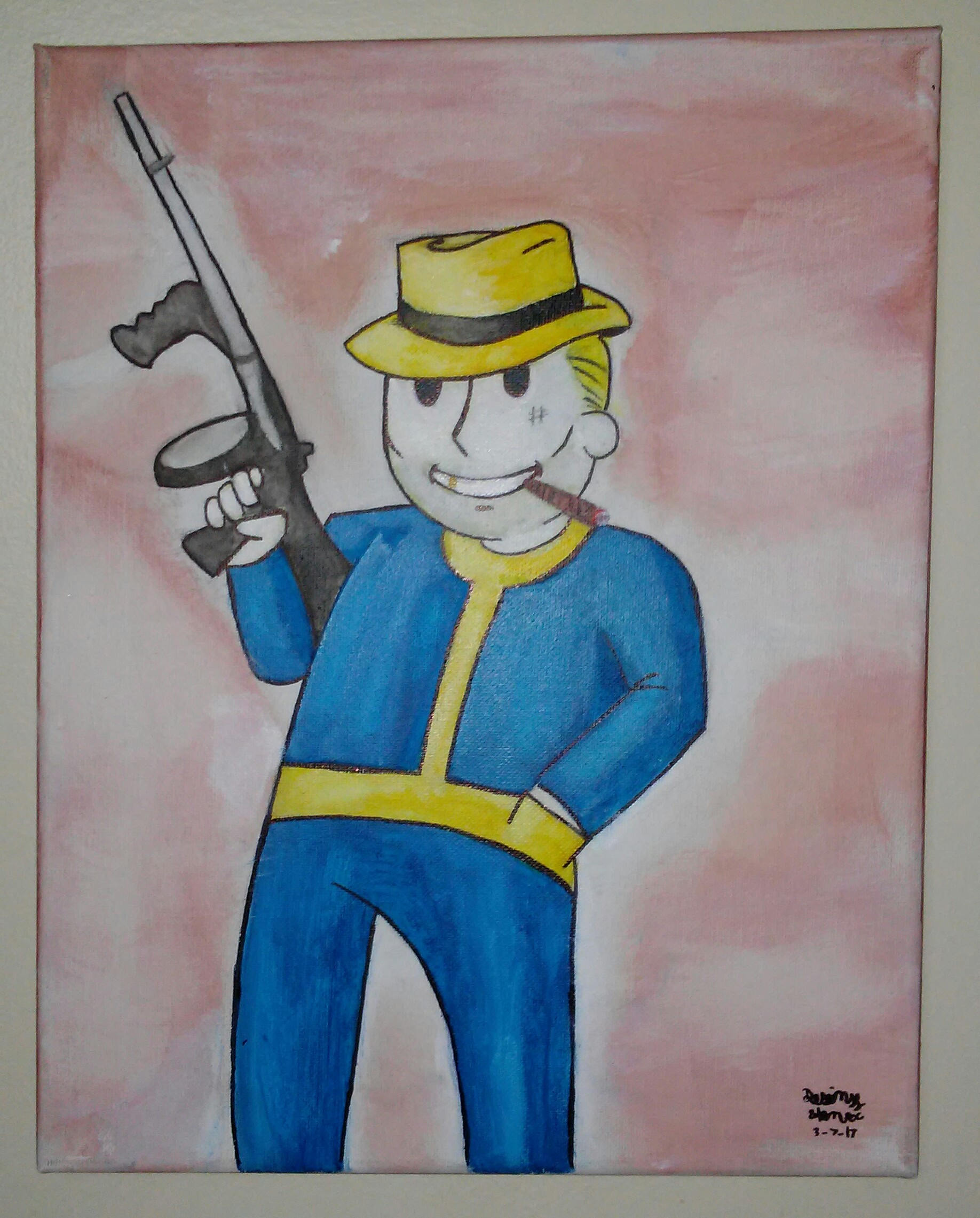 fallout fan art acrylic