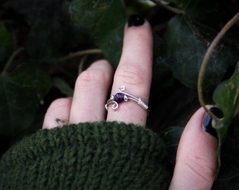 Amethyst Faerie Ring 925 Sterlingsilver