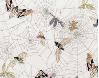 A Ghastlie Web by Alexander Henry Fabric Ghastly Butterflies in Natural