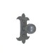 HK7 spanish revival fleur de lis rustic iron cabinet knob