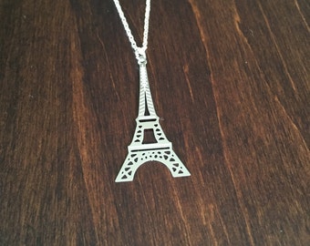 Eiffel Tower, Eiffel Tower Necklace, Eiffel Tower Jewelry, Paris Necklace, France Necklace, Paris, Paris Jewelry, Silver Necklace, Necklace