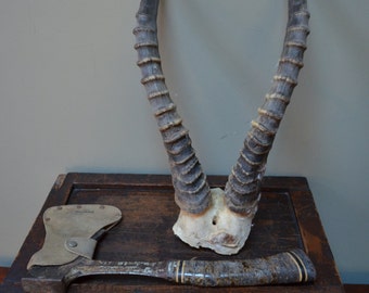 Sportsmans Hatchet Cabin Decor Hunting Lodge Decor Tribal Decor Hatchet with Leather Sheath Estwing 13 inch Hatchet I Ship Globally