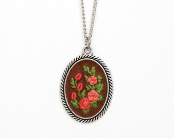 HANDMADE EMBROIDERED PENDANT