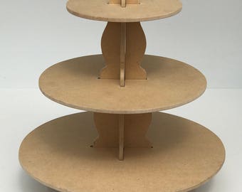 3 Tier Natural Cupcake Stand/Dessert Stand