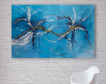 X-Large Original Abstract Painting | Modern Acrylic Art | Canvas Wall Art | 150x100