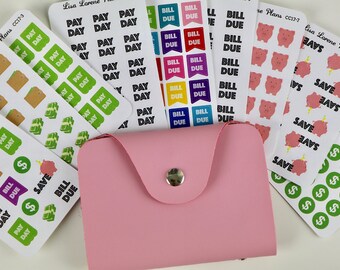 MONEY Mini Sticker Sheets | perfect for sticker wallet and planning on the go | CC17.1-9
