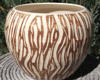 SALE Vase with Beautiful Hand Carved Design - Visit shop for more handmade pottery