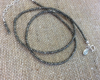 Pyrite 2mm bead strand