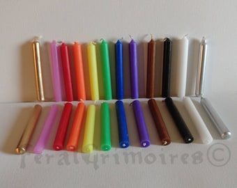 Build a Set of 12 Chime Candles for Rituals, Meditation and Spells, 4 Inch ~ Wicca Witchcraft Pagan Supplies ~ Custom Set of Spell Candles