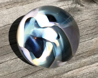 Handmade glass vortex marble, borosilicate, mib