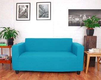 Ikea Klobo Sofa Slip Cover in Easy to fit fabric, fully machine washable. Peacock
