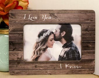 Star Wars I Love You I Know Quote| Couples Frame| Boyfriend Frame| Girlfriend Frame| Wedding Frame| Engagement Frame| Anniversary Frame|