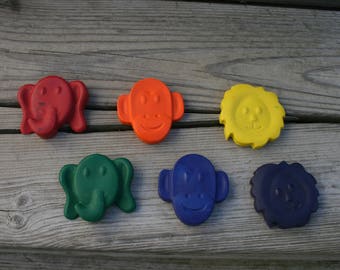 Zoo Animal Crayons - Christmas gift under 10.00 - Stocking Stuffer - Monkey shaped crayons - Christmas gift For Kids - School party gift