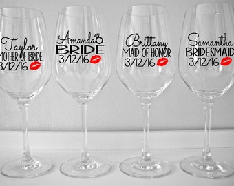 Personalized wedding glasses | Etsy Personalized wedding glasses | Etsy