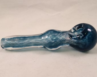 Crystal Bliss Blue glass smoking pipe
