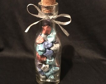 Glass Bottle With Origami Stars