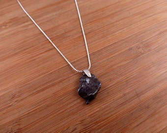 Sikhote-Alin Iron Meteorite Sterling Silver Pendant